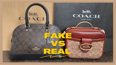 fake coach bag pictures|how to detect coach bag.